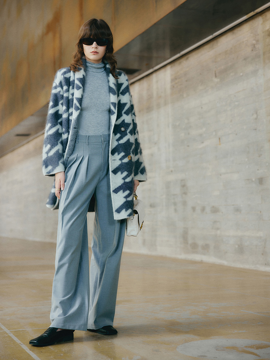 Houndstooth coat